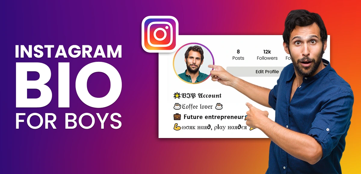instagram bio for boys