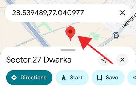 Dropped Pin in Google Maps Mobile