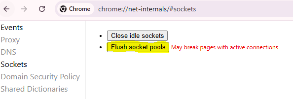 Flush DNS Error